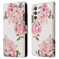  Samsung Galaxy S25 Fodral RFID Rosa Blommor