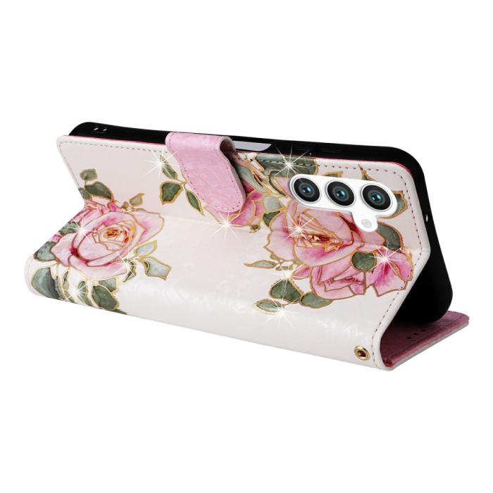 Bild 4,  Samsung Galaxy S25 Fodral RFID Rosa Blommor