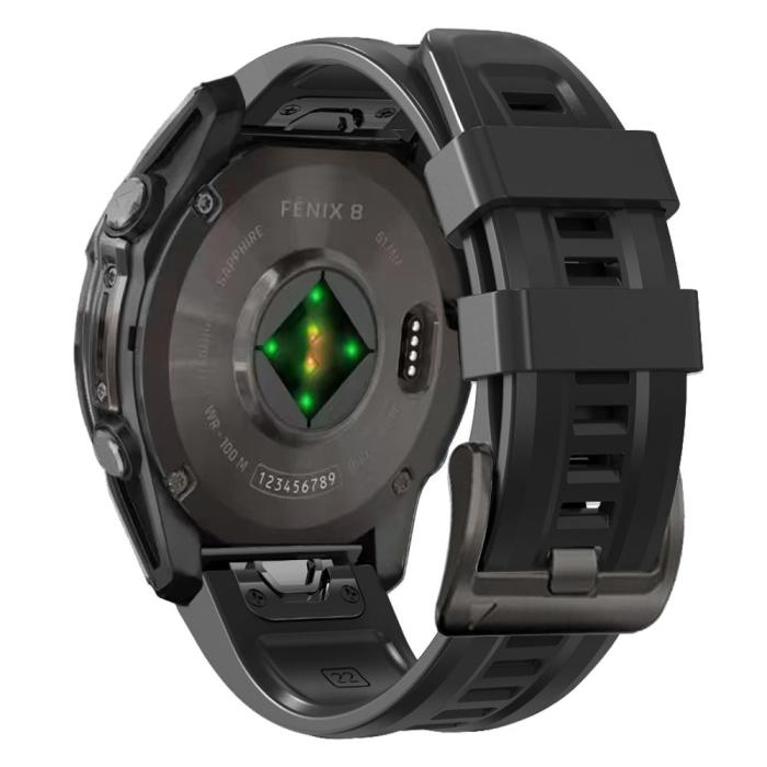 Bild 2, Tech-Protect Tech-Protect Garmin Fenix 5/6/6 Pro/7/8/E 47 mm Armband Silicone Svart