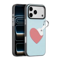 DUX DUCIS DUX DUCIS iPhone 18 Pro Max/17 Pro Max Skal PU-L&auml;der Hj&auml;rta Ljus Bl&aring;