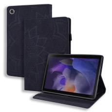  Samsung Galaxy Tab A8 10.5 (2021) Fodral Tryckt Flower Svart
