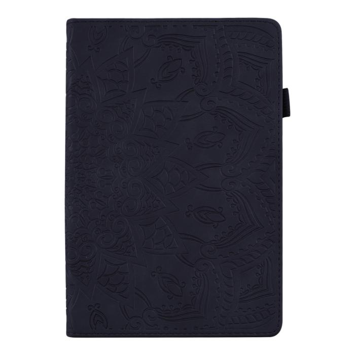 Bild 2,  Samsung Galaxy Tab A8 10.5 (2021) Fodral Tryckt Flower Svart