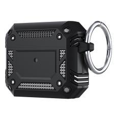  AirPods 4 Skal Med Karbinhake Hybrid Svart