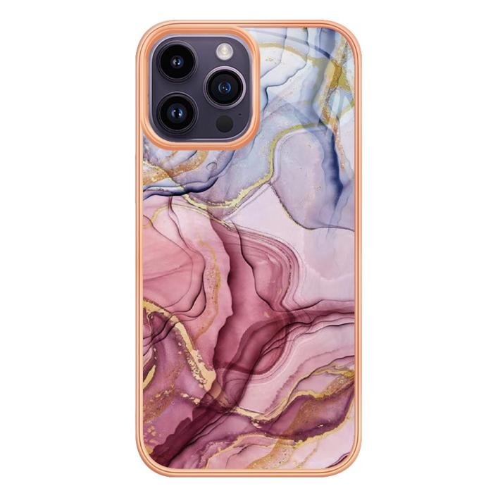 Bild 2,  iPhone 16 Pro Skal TPU Marmor Roséguld