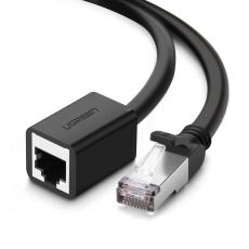 UGREEN UGREEN 1m RJ45 Cat6 F&ouml;rl&auml;ngningskabel LAN Hane - Hona Svart