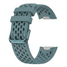  Fitbit Charge 6 / 5 Armband Silikon Ih&aring;ligt Bl&aring;