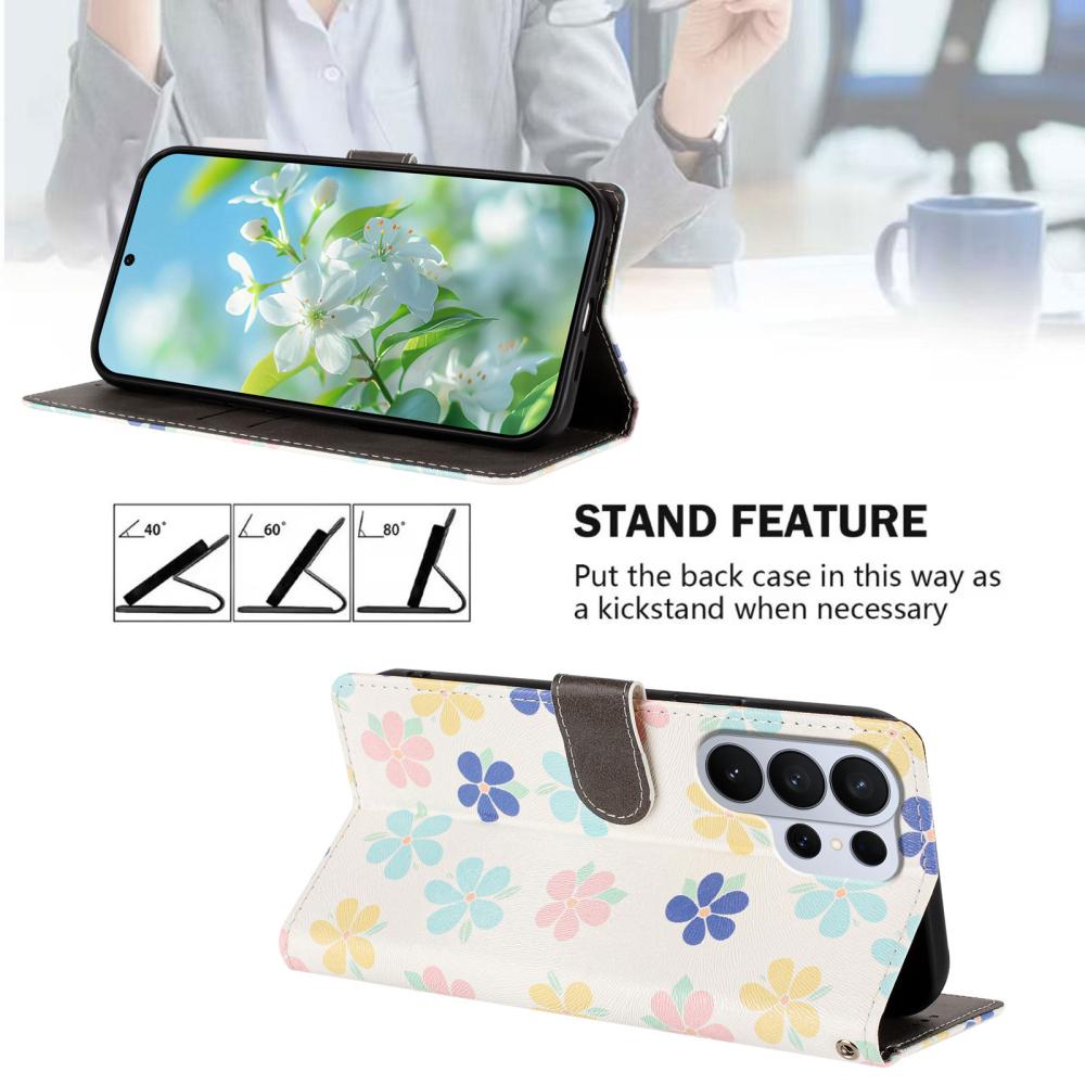  Samsung Galaxy S26 Ultra Fodral Med Tryck Färgglada Blommor