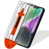  [2-PACK] iPhone 14 Plus/13 Pro Max Sk&auml;rmskydd I H&auml;rdat Glas - Med Monteringsram