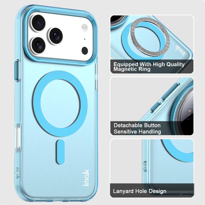 Bild 4, IMAK IMAK iPhone 17 Pro Max Skal MagSafe Anti Drop Blå