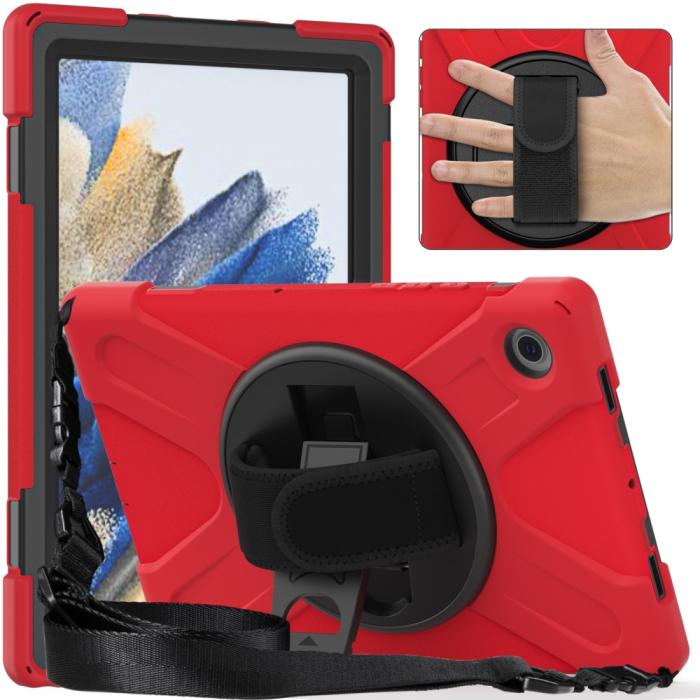 Bild 5,  Galaxy Tab A8 10.5 Roterande X-Shape Hybrid Skal
