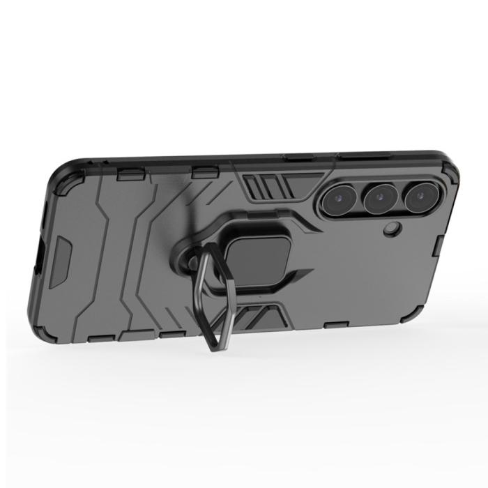 Bild 2,  Samsung Galaxy S25 Plus Skal Hybrid Armor Ring Svart