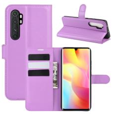  Xiaomi Mi Note 10 Lite - Litchi Pl&aring;nboksfodral - Lila
