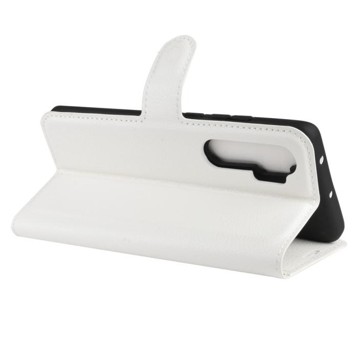 Bild 5,  Xiaomi Mi Note 10 Lite - Litchi Plånboksfodral - Vit