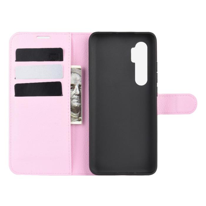 Bild 3,  Xiaomi Mi Note 10 Lite - Litchi Plånboksfodral - Ljus Rosa