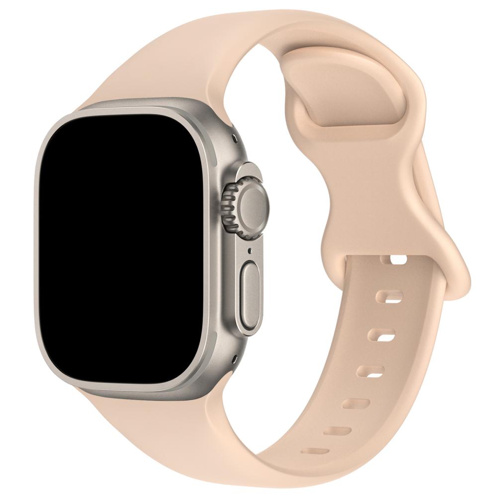 ColorPop Silikon Armband Butterfly Apple Watch 42/44/45/46/49 mm (S/M) Sand Pink