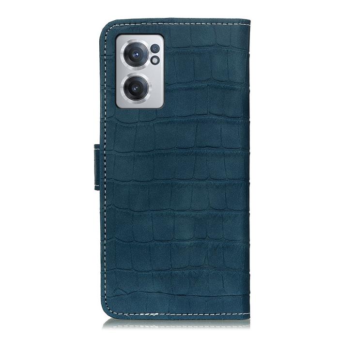 Bild 5,  OnePlus Nord CE 2 5G Fodral Krokodil Textur Grön