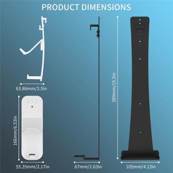 Bild 5, JYS JYS Väggfäste För PS5/PS5 Pro/ PS5 Slim Svart