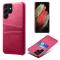  Samsung Galaxy S22 Ultra Skal Kortfack Rosa