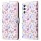  Samsung Galaxy S25 Fodral RFID Fjärilar / Blommor