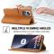 LC.IMEEKE LC.IMEEKE Xiaomi 12 Pro Fodral Läder Brun