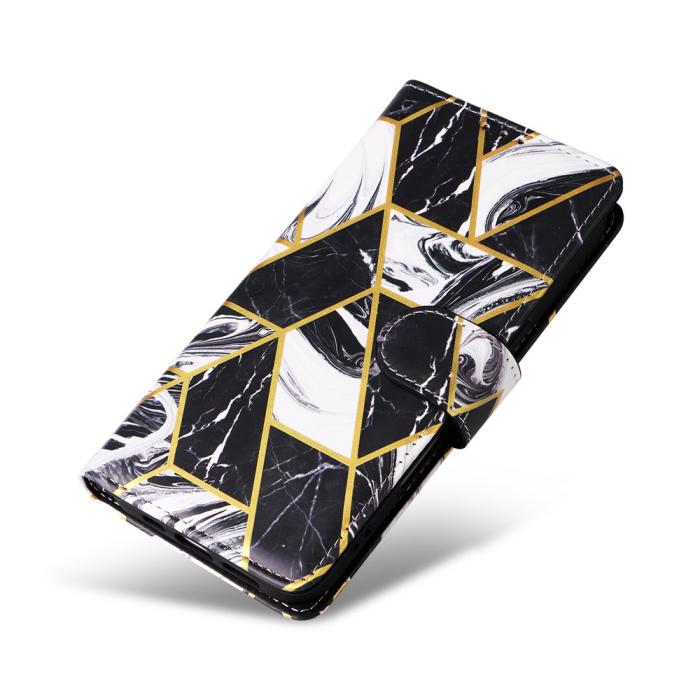 Bild 5,  Samsung Galaxy A07 Fodral Läder Marmor Svart