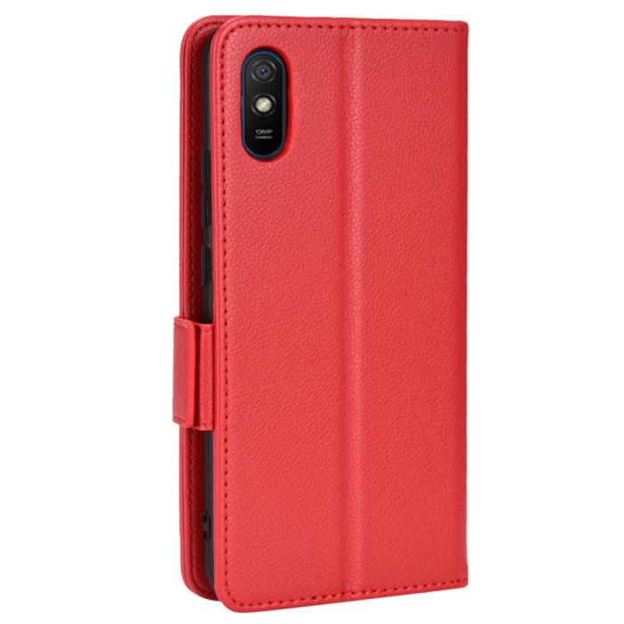 Bild 3,  Xiaomi Redmi 9A / 9AT Fodral Litchi Textur Röd