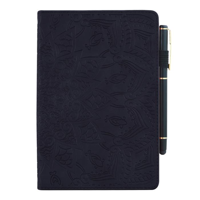 Bild 4,  Samsung Galaxy Tab A8 10.5 (2021) Fodral Tryckt Flower Svart