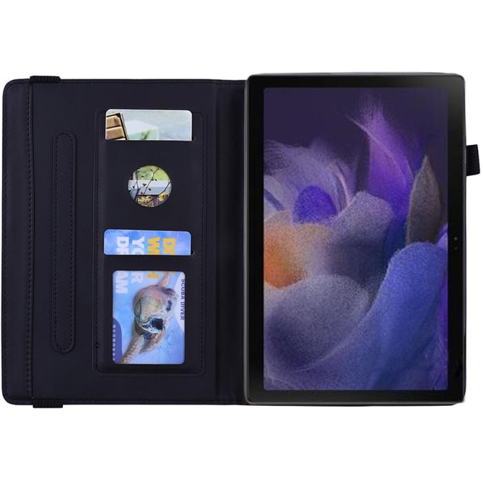 Bild 5,  Samsung Galaxy Tab A8 10.5 (2021) Fodral Tryckt Flower Svart