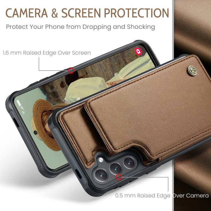 Bild 5, CASEME CASEME Samsung Galaxy S26 Skal RFID Kickstand Brun
