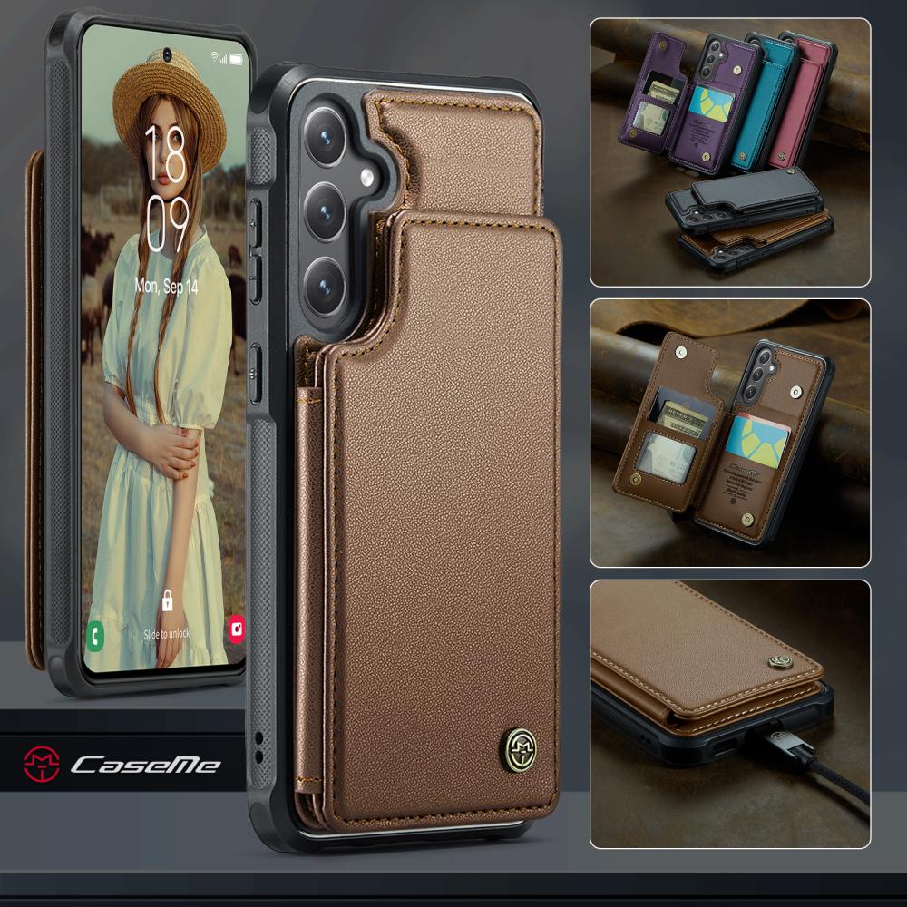 CASEME CASEME Samsung Galaxy S26 Skal RFID Kickstand Brun