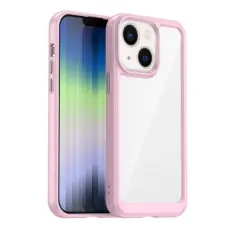  iPhone 14 Skal Akryl/TPU Ljus Rosa