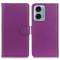  Motorola Moto G04 4G/G24 4G Litchi Läder Fodral Lila