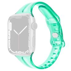  Apple Watch 38/40/41/42 mm CrystalFlex TPU Armband Gr&ouml;n