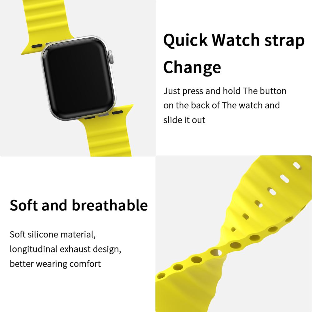 ColorPop Apple Watch 42/41/40/38 mm Armband Ocean Wave Gul