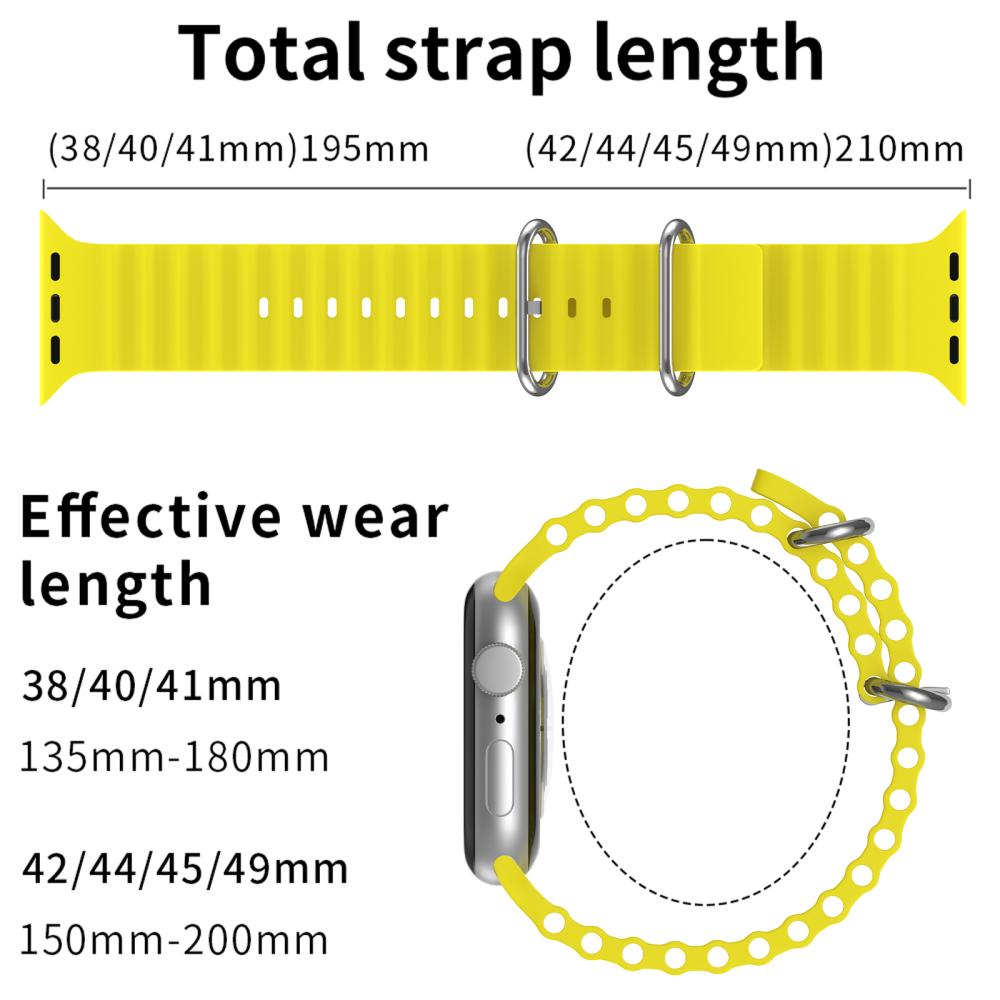ColorPop Apple Watch 42/41/40/38 mm Armband Ocean Wave Gul
