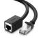 UGREEN UGREEN 2m RJ45 Cat6 Förlängningskabel LAN Hane - Hona Svart
