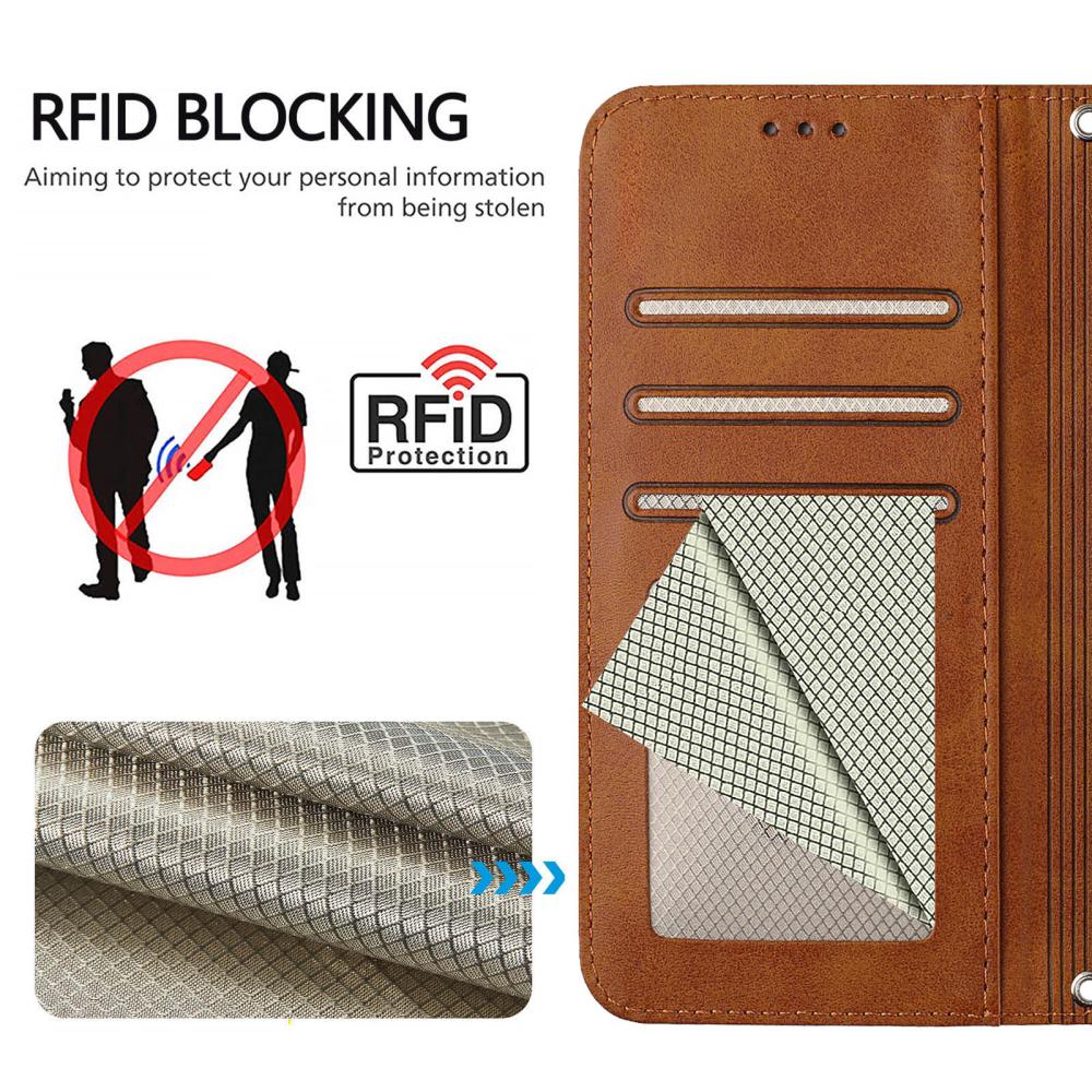  Nothing Phone 3 Fodral RFID Läder Brun