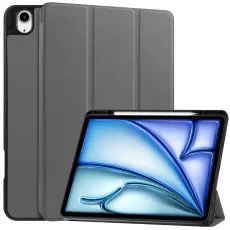  iPad Air 13 2026-2024 Fodral Tri-Fold Pennh&aring;llare Gr&aring;