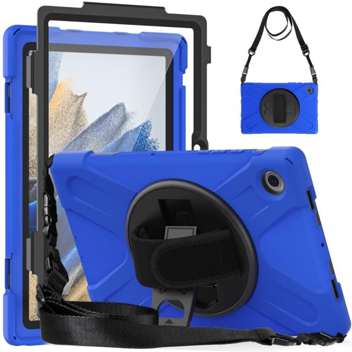 Bild 2,  Galaxy Tab A8 10.5 Roterande X-Shape Hybrid Skal