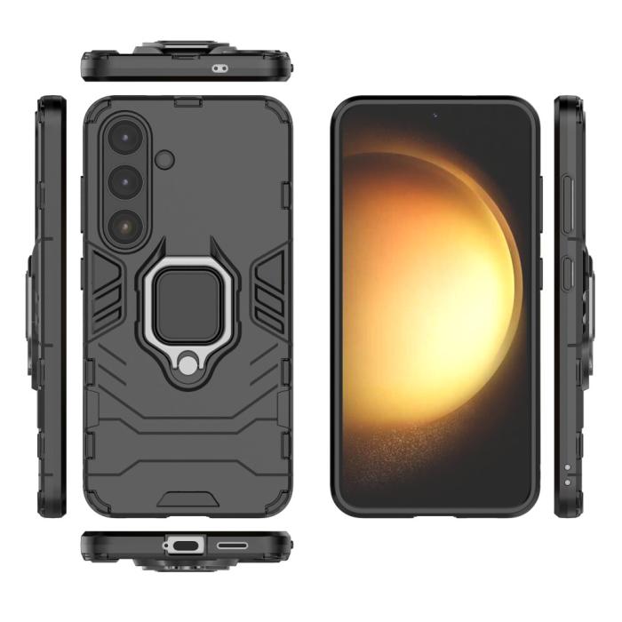 Bild 5,  Samsung Galaxy S25 Plus Skal Hybrid Armor Ring Svart