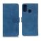 KHAZNEH Motorola Moto G10/G20/G30 - KHAZNEH Retro Läder Fodral - Blå