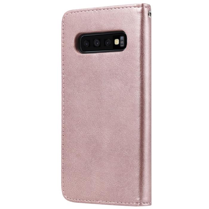 Bild 3,  Samsung Galaxy S10 - Plånboksfodral/Magnet Skal - Roséguld