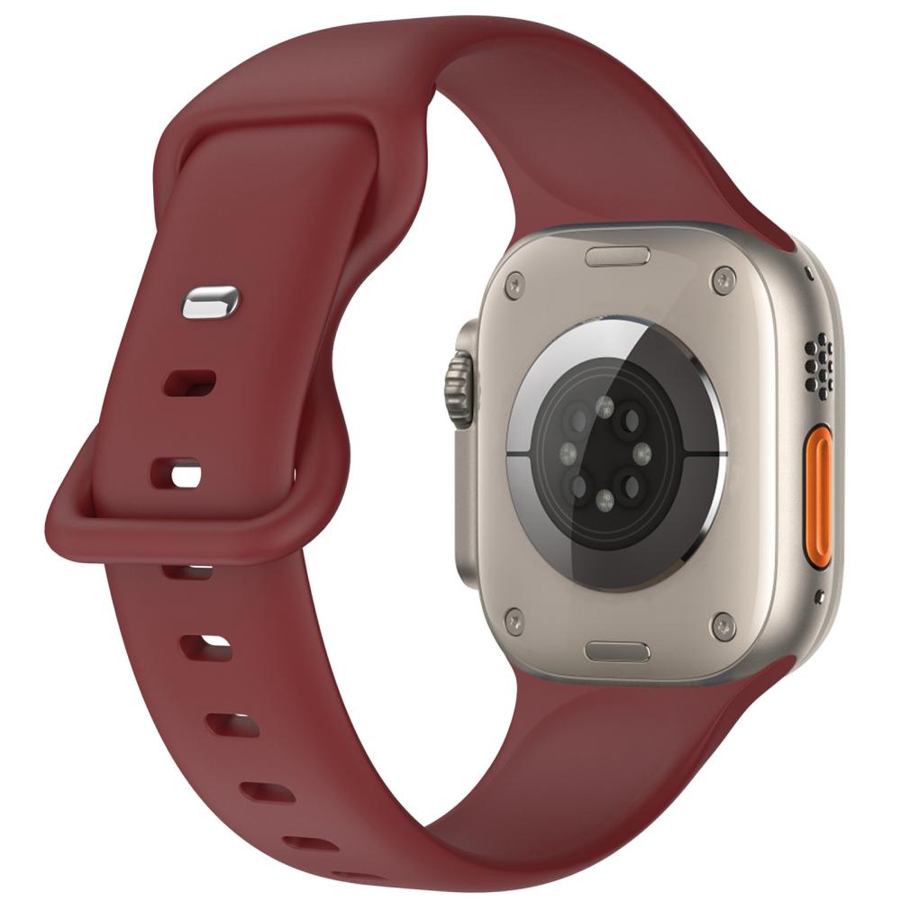 ColorPop Silikon Armband Butterfly Apple Watch 42/41/40/38 mm (M/L) Vinröd