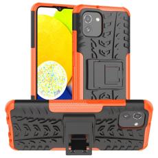  Samsung Galaxy A03 Skal St&ouml;tt&aring;ligt med St&ouml;d Orange