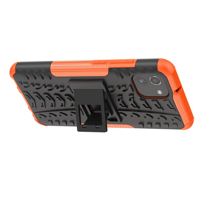 Bild 4,  Samsung Galaxy A03 Skal Stöttåligt med Stöd Orange