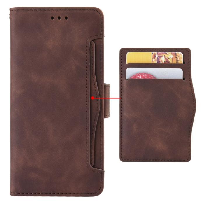 Bild 4,  Motorola Moto G84 5G Fodral Med Avtagbart Kortfodral Brun