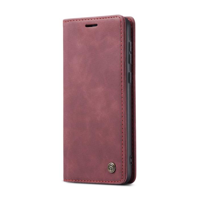 Bild 2, CASEME CASEME Galaxy A56 5G/A36 5G Fodral Retro Läder Röd