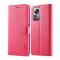LC.IMEEKE LC.IMEEKE Xiaomi 12 Pro Fodral Läder Röd/Rosa