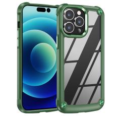  iPhone 16 Pro Skal Shockproof Hybrid Armor Gr&ouml;n