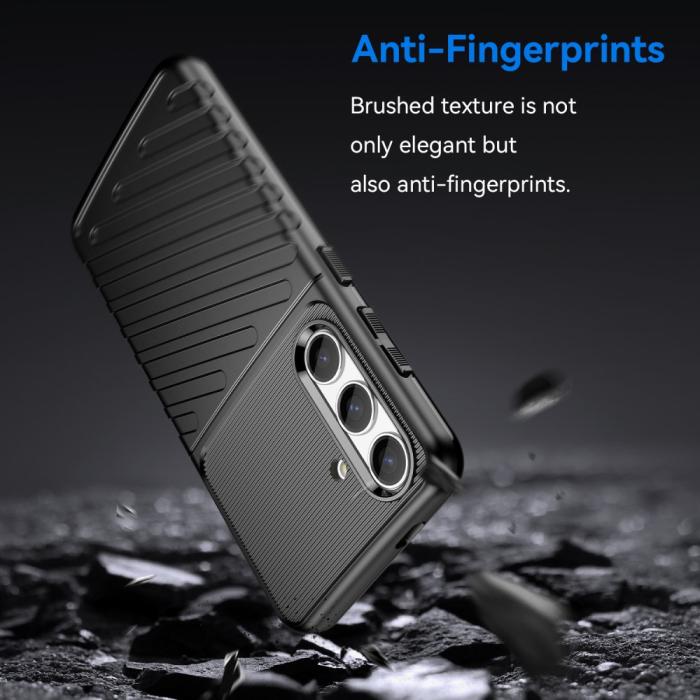 Bild 3,  Samsung Galaxy S24 Skal Twill Textur Svart